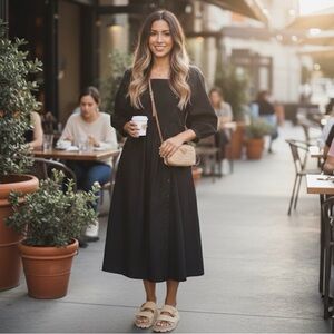 Corey Lynn Calter Black Long Sleeve Dress